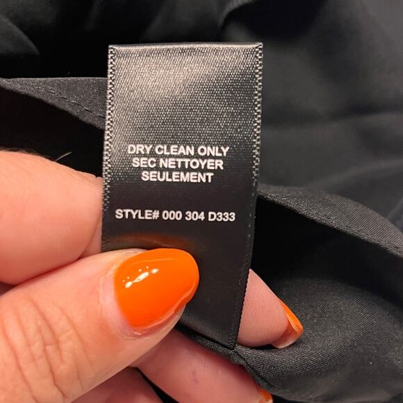 Rebecca Taylor Black Stacy Drop Waist Dress Size 6 - Picture 8 of 10